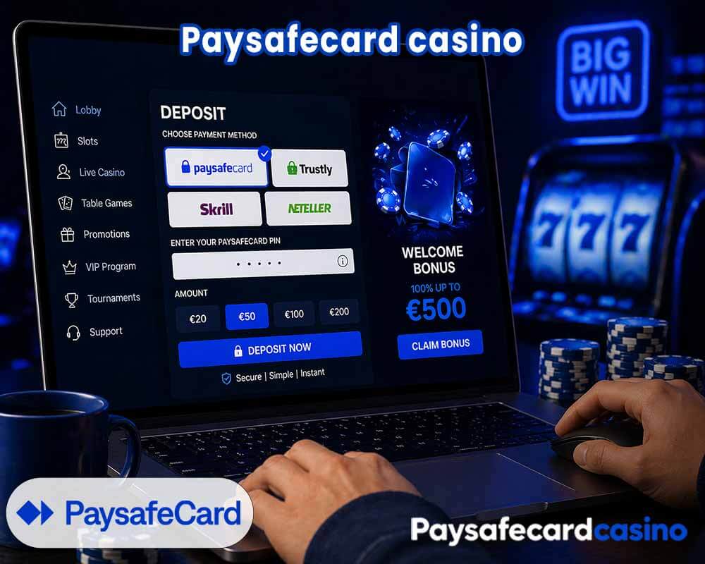 Paysafecard kasinot esiteltynä